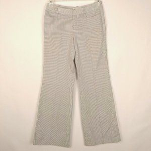 Banana Republic Women's 4 Wide Leg Pin Stripe Trousers Career